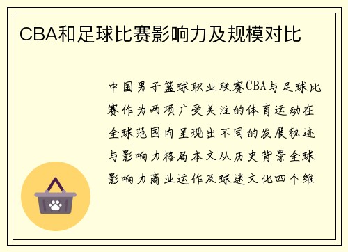 CBA和足球比赛影响力及规模对比